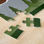 Sun Peaks Canada Fun Retro Snowy Mountains Legpuzzel (Zijkant)