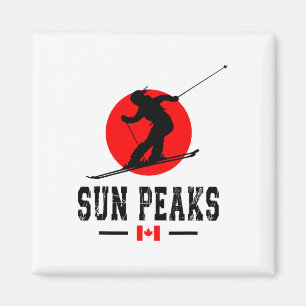 Sun Peaks Canada Skigebied Rocky Mountains Canadi Magneet