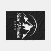 Sun Peaks Canada Skigebied Snowboarden Fleece Deken (Voorkant (Horizontaal))