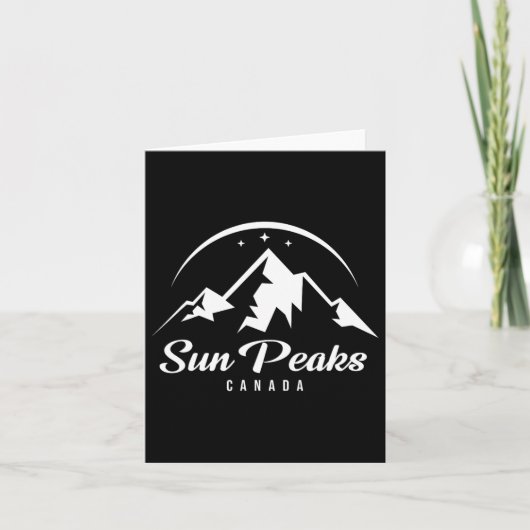 Sun Peaks Canada Skigebied Snowboarden Kaart (Voorkant)