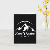 Sun Peaks Canada Skigebied Snowboarden Kaart (Gele Bloem)