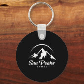 Sun Peaks Canada Skigebied Snowboarden Sleutelhanger (Voorkant)