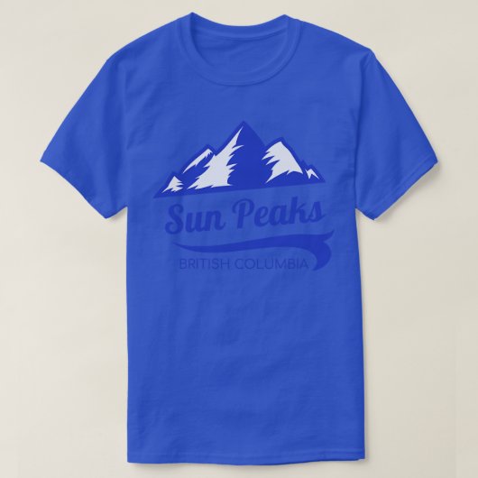 Sun Peaks ski British Columbia T-shirt (Design voorkant)