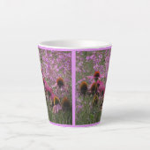 Sun Pet Flowers Collage Latte Mok (Voorkant)