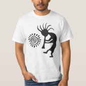 Sun Petroglyphs Kokopelli T-Shirt (Voorkant)