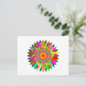 SUN Planet CHAKRA Art: Bron van het leven op aard Briefkaart (Staand voorkant)