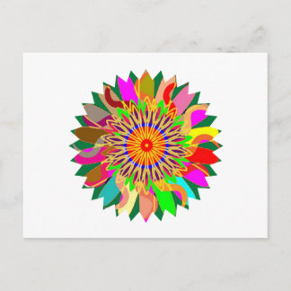 SUN Planet CHAKRA Art:  Bron van het leven op aard Briefkaart