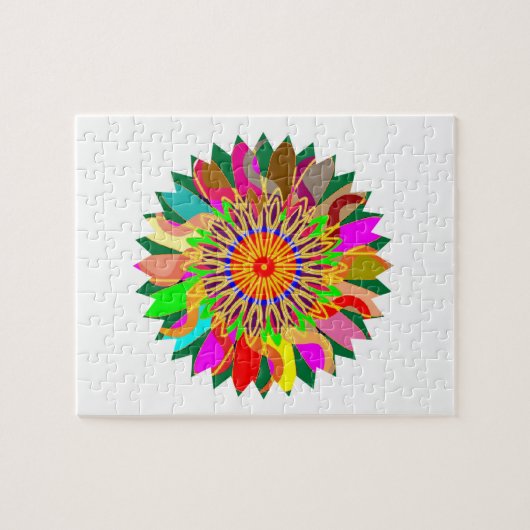 SUN Planet CHAKRA Art:  Bron van het leven op aard Legpuzzel (Horizontaal)