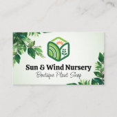 Sun Planten Logo | NATUUR | Bladeren Visitekaartje (Voorkant)