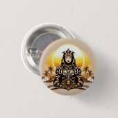 Sun Priestess Ronde Button 3,2 Cm (Voorkant /achterkant)