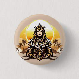 Sun Priestess Ronde Button 3,2 Cm