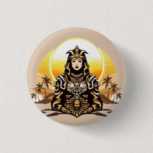 Sun Priestess Ronde Button 3,2 Cm