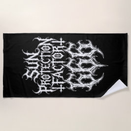 Sun Protection Factor 666 Metal Logo Strandlaken