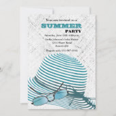 Sun Protection Summer Party Invitation Kaart (Voorkant)
