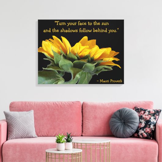 Sun Proverb op omwikkeld canvas (Insitu (Woonkamer))