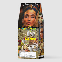 SUN QUEEN. Coffee, 12oz Bag, Dark Roast, Flath Roa