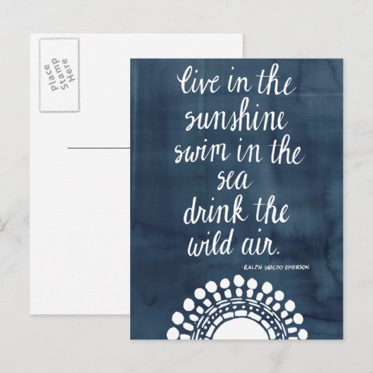 Sun Quote I Briefkaart (Voorkant / Achterkant)