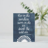 Sun Quote I Briefkaart (Staand voorkant)