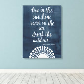 Sun Quote I Canvas Afdruk (Insitu (Houten vloer))