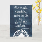 Sun Quote I Kaart (Gele Bloem)