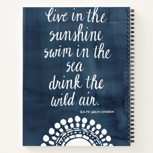 Sun Quote I Notitieboek (Achterkant)