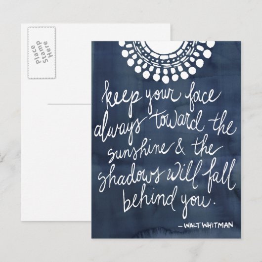 Sun Quote II Briefkaart (Voorkant / Achterkant)