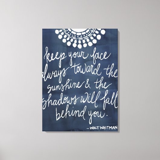 Sun Quote II Canvas Afdruk (Voorkant)