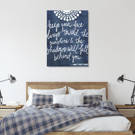 Sun Quote II Canvas Afdruk (Insitu (Slaapkamer))