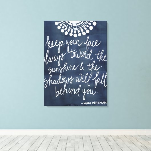 Sun Quote II Canvas Afdruk (Insitu (Houten vloer))