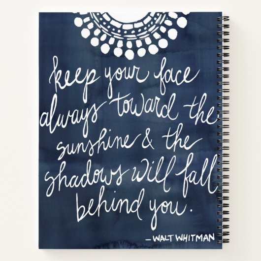 Sun Quote II Notitieboek (Achterkant)