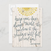 Sun Quote III Briefkaart (Voorkant / Achterkant)