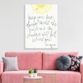 Sun Quote III Canvas Afdruk (Insitu (Woonkamer))
