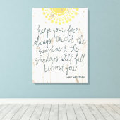 Sun Quote III Canvas Afdruk (Insitu (Houten vloer))