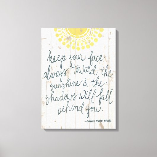 Sun Quote III Canvas Afdruk (Voorkant)
