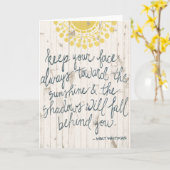 Sun Quote III Kaart (Gele Bloem)