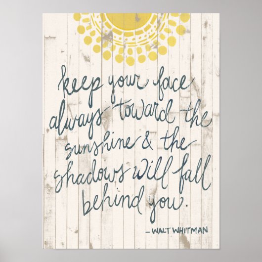 Sun Quote III Poster (Voorkant)