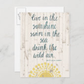 Sun Quote IV Briefkaart (Voorkant / Achterkant)