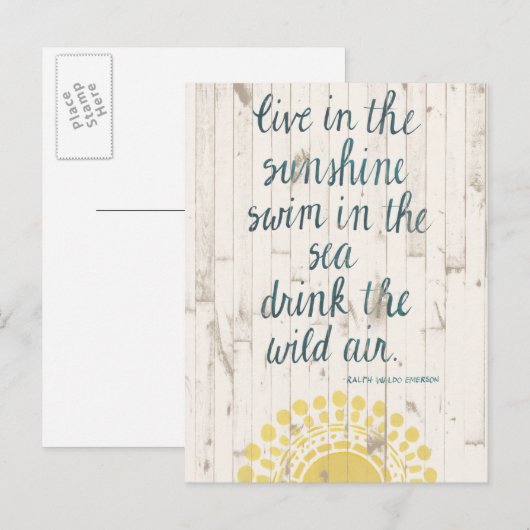 Sun Quote IV Briefkaart (Voorkant / Achterkant)