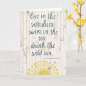 Sun Quote IV Kaart (Gele Bloem)