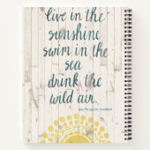 Sun Quote IV Notitieboek (Achterkant)