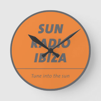 Sun Radio Ibiza wall clock - from the heart music Ronde Klok