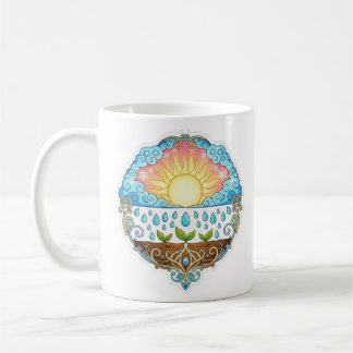 Sun Rain Growth Nature Symbol Illustration design  Koffiemok
