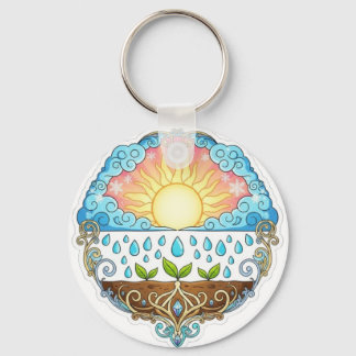 Sun Rain Growth Nature Symbol Illustration design  Sleutelhanger