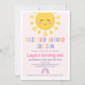 Sun Rainbow Eerste reis rond de zon 1e verjaardag Kaart (Voorkant)