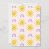 Sun Rainbow Eerste reis rond de zon 1e verjaardag Kaart (Achterkant)