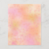 Sun | Rainbow Sunshine Baby shower Bingo Invitatio (Achterkant)