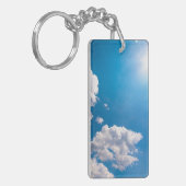 Sun Ray barst van achter een wolk Sleutelhanger (Voorkant Links)