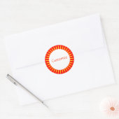 Sun Ray Sjabloon - 2 Ronde Sticker (Envelop)