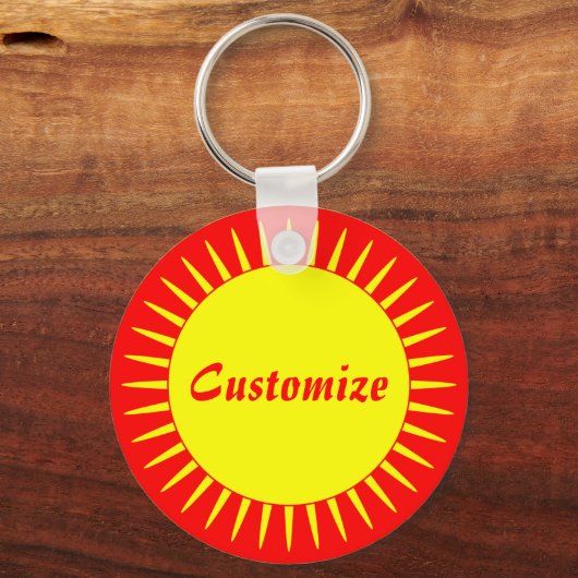 Sun Ray Sjabloon - 2 Sleutelhanger (Voorkant)