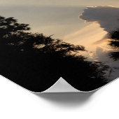 Sun Rays bij Sunset - Sky foto Poster (Hoek)